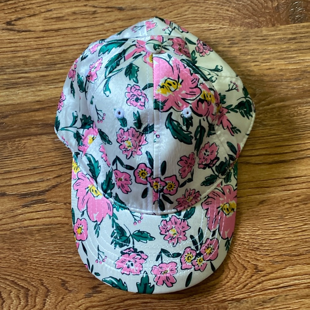 Pink Floral Baseball Hat